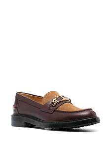 Tod's Loafers met logoplakkaat - Bruin