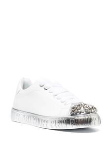 Philipp Plein Sneakers verfraaid met kristallen - Wit