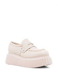 AGL Dany platform-sole loafers - Beige