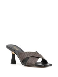 Michael Kors Clara 70mm leather mules - Bruin