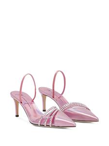 giuseppezanotti Giuseppe Zanotti Claralie pumps verfraaid met stras - Roze