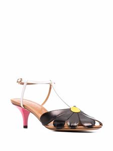 Marni Pumps met bloemenpatch - Zwart