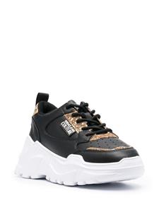 Versace Sneakers met logopatch - Zwart