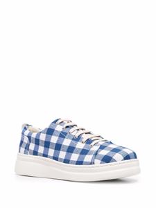 Camper Sneakers met gingham ruit - Blauw