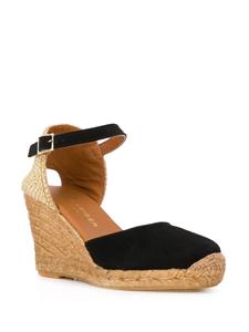 Kurt Geiger London Monty espadrilles met sleehak - Zwart