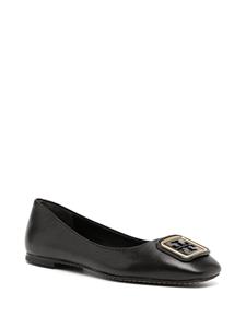 Tory Burch Georgia ballerina's met logoplakkaat - Zwart