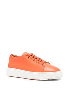 Santoni Sneakers met logoprint - Oranje