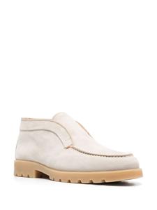 Santoni Leren loafers - Beige