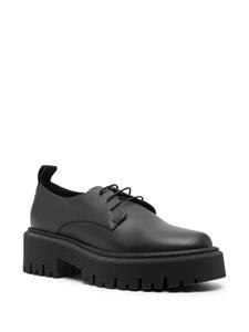 Lorena Antoniazzi 50mm lace-up leather loafers - Zwart