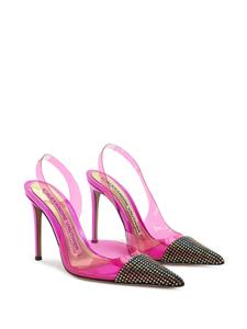 Alexandre Vauthier 105mm crystal-embellished pumps - Roze