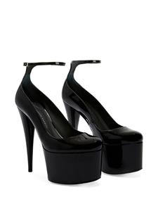 Giuseppe Zanotti Stiletto pumps van lakleer - Zwart