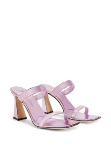 Giuseppe Zanotti Flaminia 85mm open-toe mules - Roze