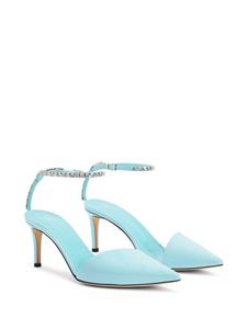 Giuseppe Zanotti Xenya Crystal 70mm pumps - Blauw