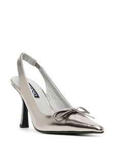 Senso Kallee II 80mm slingback leather pumps - Zilver