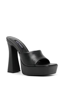 Senso Tillee leather platform mules - Zwart