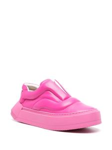 Pierre Hardy Skate Cubix padded leather sneakers - Roze