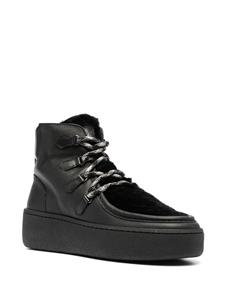 Woolrich Sneakers met imitatiebont - Zwart