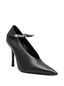 Alexander Wang Delphine 105mm logo-lettering pumps - Zwart