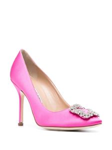 Manolo Blahnik Hangisi 105mm pointed-toe pumps - Roze