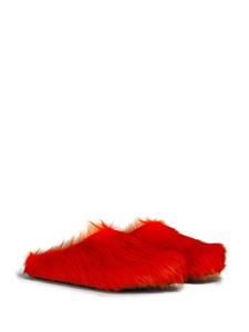 Marni Slippers met kalfshaar - Oranje