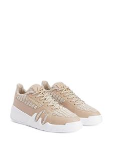 Giuseppe Zanotti Talon sneakers met logopatch - Beige