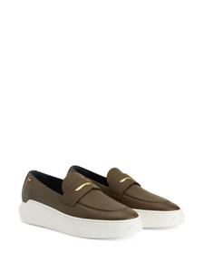 Giuseppe Zanotti New Conley leren loafers - Groen