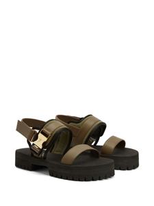 Giuseppe Zanotti Mederick leren sandalen - Groen