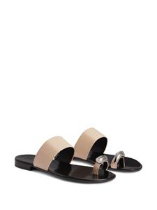 Giuseppe Zanotti Norbert sandalen met bandje - Beige