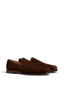 KHAITE Alessio suede loafers - Bruin