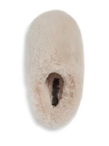 Apparis Astro slippers met bont - Beige