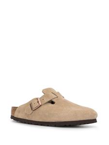 Birkenstock Boston suède klompen - Beige