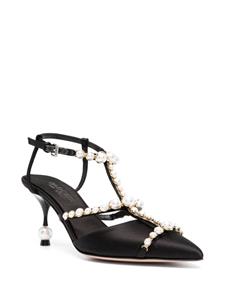 Giambattista Valli Pumps met parel detail - Zwart