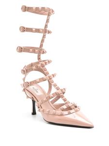 Valentino Rockstud gekooide pumps - Beige