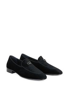 Giuseppe Zanotti Rudolph loafers met slangenleer-effect - Zwart