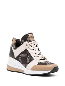 Michael Kors Georgie logo-debossed sneakers - Bruin