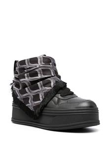 LIU JO Selma sneakers met sjaaldetail - Zwart