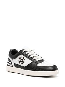 Tory Burch Clover Court colour-block leather sneakers - Zwart