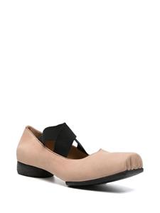 Uma Wang square-toe 25mm suede ballerina shoes - Bruin