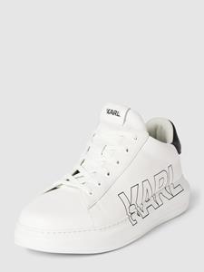 Karl Lagerfeld Sneakers van leer met labelprint