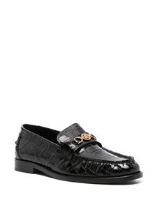 Versace Medusa '95 crocodile-embossed loafers - Zwart