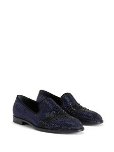 Giuseppe Zanotti Marthinique loafers verfraaid met kristallen - Blauw