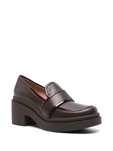 Roberto Festa Percy loafers met blokhak - Bruin