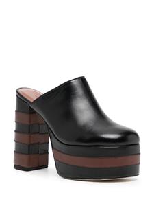 Rejina Pyo Polly 120m platform mules - Zwart