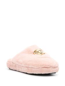 Versace Slippers van imitatiebont - Roze