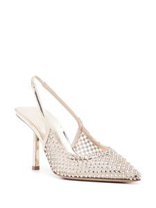 Le Silla Gilda 85mm crystal-embellished pumps - Goud