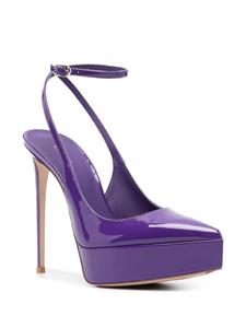 Le Silla Uma 130mm patent-finish pumps - Paars