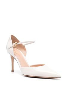 Gianvito Rossi pointed-toe 90mm leather pumps - Wit