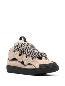 Lanvin Curb leather sneakers - Beige