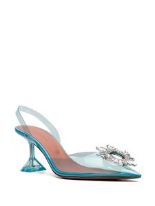 Amina Muaddi Begum 90mm slingback pumps - Blauw