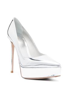Le Silla Uma 130mm platform pumps - Zilver